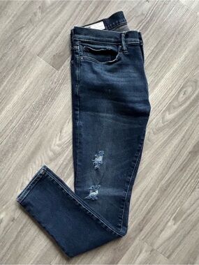 GAP Gap | Flex Max Blue Washed Distressed Denim Jeans (30x30)